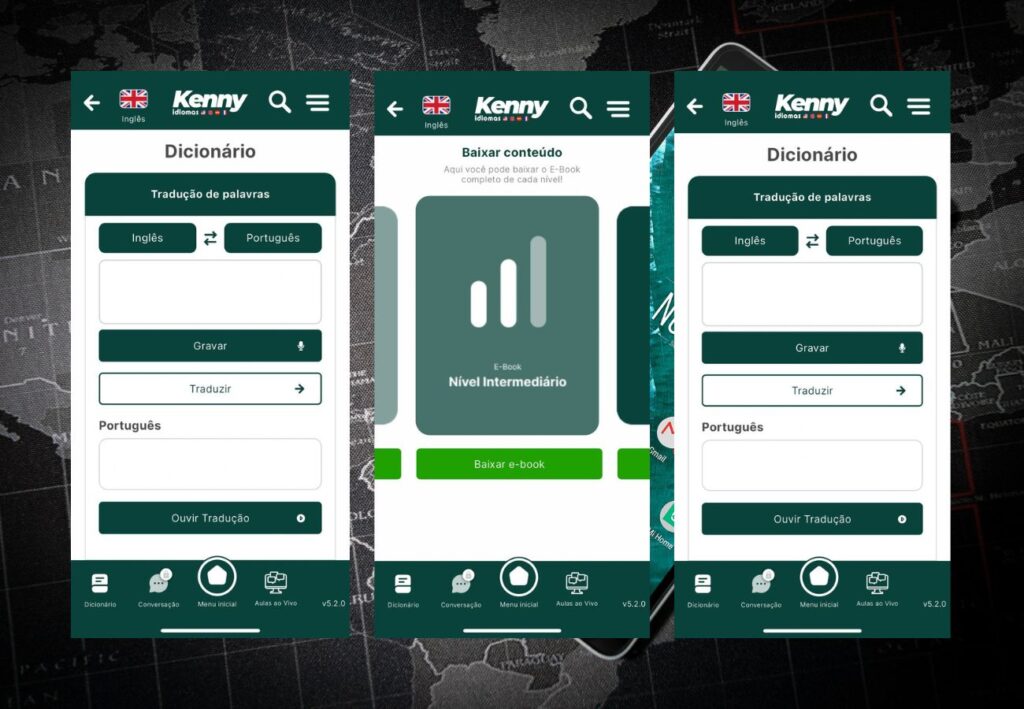 aplicativo para aprender inglês app kenny